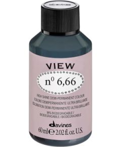 Davines, View, Demi-Permanent Hair Dye, 6.66 , 60 ml Уход за волосами