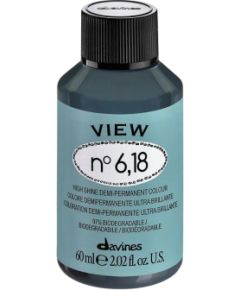 Davines, View, Demi-Permanent Hair Dye, 6.18 , 60 ml Уход за волосами