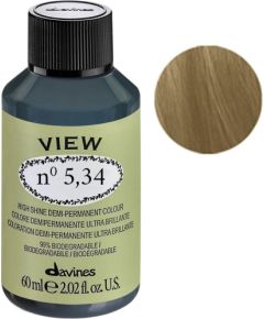 Davines, View, Demi-Permanent Hair Dye, 5.34 , 60 ml Matu kopšana