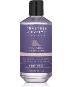 Crabtree & Evelyn, Lavender & Espresso, Calming, Body Wash, 250 ml Гели для душа для тела