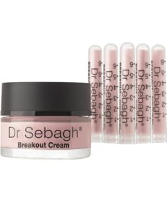 Breakout Set Dr Sebagh: Breakout, Anti-Acnee, Powder Tubes, 5 pcs, 1.95 g + Breakout, Calming, Day, Cream, For Face, 50 ml Dāvanu komplekti