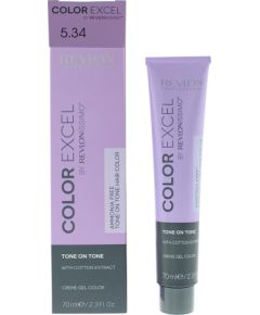 Revlon, Color Excel, Demi-Permanent Hair Dye, 5.34 Light Golden Copper Brown, 70 ml Уход за волосами