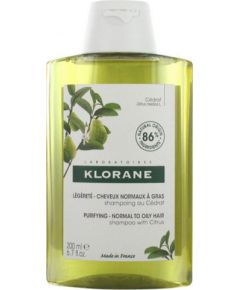 Klorane, Citrus, Paraben-Free, Hair Shampoo, Cleansing, 200 ml Šampūni