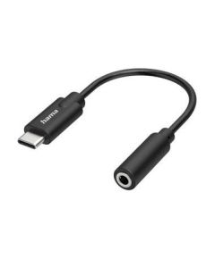 Hama Audio Adapter, USB-C plug, 3.5mm jack socket, black - Adapter Проводa