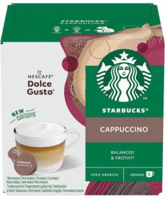 Nescafe Dolce Gusto Starbucks Cappuccino, 6+6 pcs - Coffee capsules Kafijas kapsulas, kafija