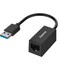 Hama Network Adapter, USB-A -> LAN, black - Adapter Aдаптеры