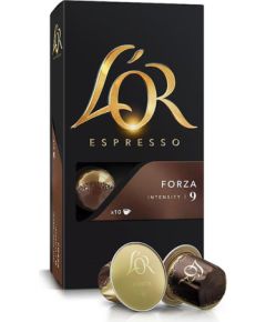 LOR L´OR Forza, 10 portions - Coffee capsules Kafijas kapsulas, kafija