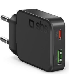 SBS Ultra-Slim, 45 W, black - Charger Telefonu lādētāji 220v