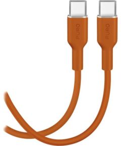 Puro Soft, USB-C / USB-C, 1,5 m, desert sun - Cable Data USB kabeļi