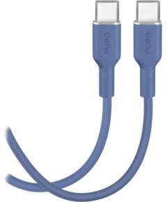Puro Soft, USB-C / USB-C, 1,5 m, ice blue - Cable Data USB kabeļi