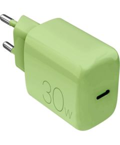 Puro DAILY 1, USB-C, 30 W, salted lime - Power adapter Telefonu lādētāji 220v