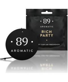 Aromatic89, Rich Party - Hanging paper air freshener Освежитель воздуха в машине