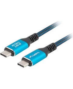 Lanberg USB-C M/M 4.0 CABLE 240W 8K 60HZ CA-CMCM-45CU-0015-BK Дата USB-кабели