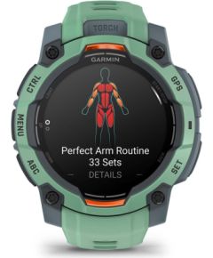 Garmin Instinct 3 AMOLED 3.05 cm (1.2") 45 mm Digital 390 x 390 pixels Touchscreen Green GPS (satellite) Новинки смартфонов и телефонов