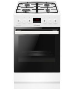 Hansa FCMW59229H Gāzes plīts ar elektrisko krāsni 50cm Balta Gāzes Plītis