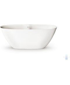 PAA Perla 160 Brīvi Stāvoša Akmens Masas Vanna Matēti Balta Jaunumi Sadz. tehnika