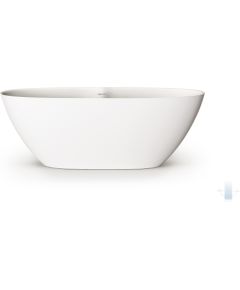 PAA Perla 175 Brīvi Stāvoša Akmens Masas Vanna Matēti Balta Jaunumi Sadz. tehnika