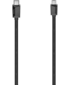 Hama USB-C/Micro-USB Cable, 0,75 m, black - Cable Дата USB-кабели
