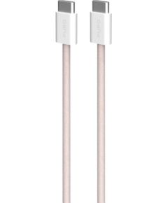 Puro Fabrik 2.0, USB-C to USB-C, 60 W, rose - Cable Data USB kabeļi