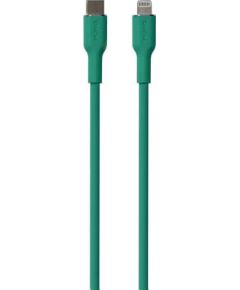 Puro SOFT, USB-C, Lightning, 1,5 m, green - Cable Дата USB-кабели