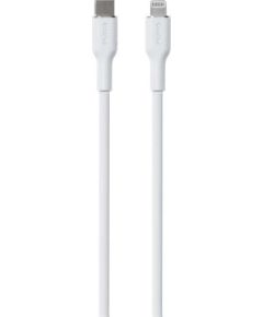 Puro SOFT, USB-C, Lightning, 1,5 m, white - Cable Data USB kabeļi