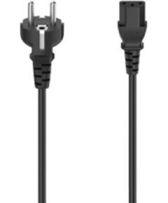 Hama power cord, 3-pin, 1,5m, black - Power cable Dažādi vadi