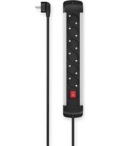 Hama Power Strip, 3m, aluminium - Extension cord Strāvas pagarinātāji