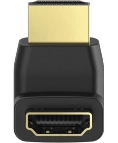 Hama Avinity High Speed ​​HDMI 90°, gold plated, black - Adapter HDMI vadi