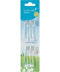 Braun Babysonic, 18-36 months, 4 pieces, clear - Brush heads Uzgaļi elektriskajām zobu birstēm