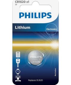 Philips Lithium, CR1620, 3V - Battery Батарейки, аккумуляторы