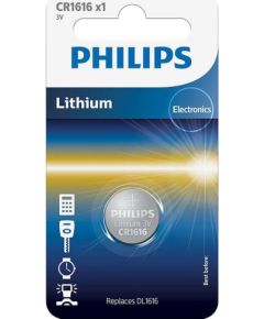 Philips Lithium, CR1616, 3V - Battery Батарейки, аккумуляторы