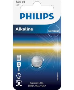Philips Alkaline, LR44, 1.5V - Battery Батарейки, аккумуляторы