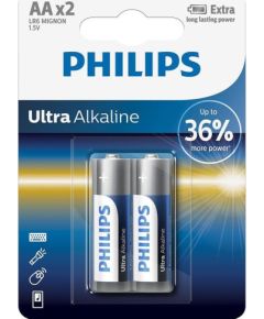 Philips Ultra Alkaline, AA, 2 pcs - Battery Батарейки, аккумуляторы