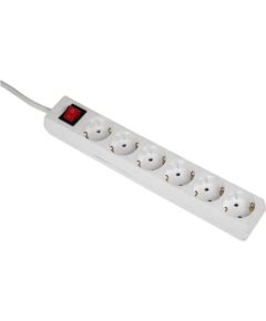 Hama, 5 m, 6 sockets, white - Power strip Strāvas pagarinātāji