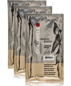 Set Trio, Goldwell, Oxycur Platin, Bleaching, Hair Oxidant Powder, 3 pcs, 30 g Matu kopšana
