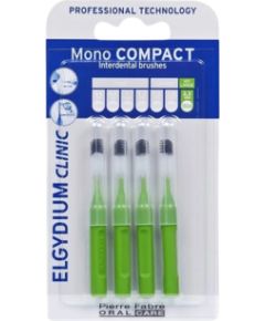 Set, Elgydium, Interdental Brush, Green, 4 pcs Zobu pastas un mutes dobuma skalojamie līdzekļi