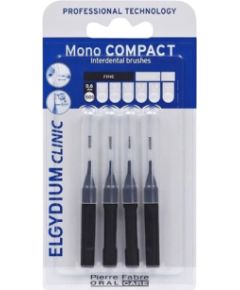 Set, Elgydium, Interdental Brush, Black, 4 pcs Zobu pastas un mutes dobuma skalojamie līdzekļi