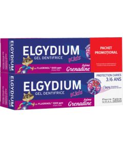 Set Duo, Elgydium, Junior, Paraben-Free, Protection, Toothpaste, 2 pcs, 50 ml Zobu pastas un mutes dobuma skalojamie līdzekļi