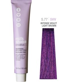 Milk Shake, Creative, Permanent Hair Dye, 5.775VV Intense Violet Light Brown, 100 ml Matu kopšana