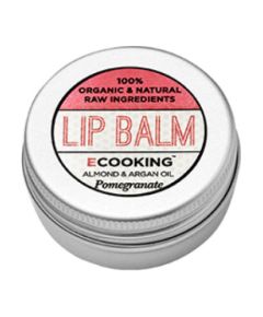 Ecooking, Ecooking, Organic Argan Oil, Hydrating, Lip Balm, Pomegranate, 15 ml Помады, блески, бальзамы