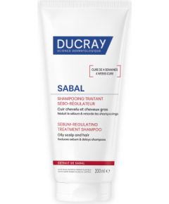 Ducray, Sabal Argeal, Hair Treatment Shampoo, Sebum Control, For Oily Hair, 200 ml Šampūni