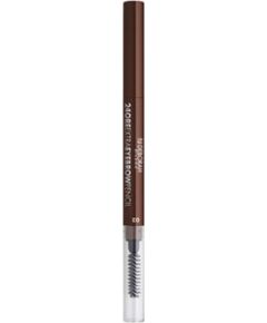 Deborah, 24 Ore Extra, Double-Ended, Eyebrow Cream Pencil & Brush 2-In-1, 03, Dark Dekoratīvā kosmētika