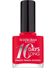 Deborah, 10 Days Long, Nail Polish, EN870, Coral Red, 11 ml Nagu lakas