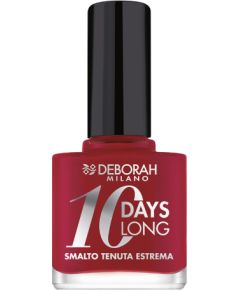 Deborah, 10 Days Long, Nail Polish, 886, Vintage Red, 11 ml Nagu lakas