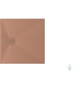 PAA Lettera KV90 dušas paliktnis, akmens masas, strukturēti krāsains ar krāsainu vāciņu Jaunumi Sadz. tehnika