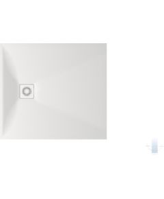 PAA Lettera 90x100 Akmens Masas Dušas Paliktnis Balts Jaunumi Sadz. tehnika