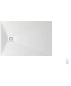 PAA Lettera 80x120 Akmens Masas Dušas Paliktnis Balts Jaunumi Sadz. tehnika