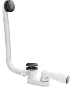 PAA Sifons akmens masas vannai plastmasas ar melnu noplūdes vāciņu Крупная бытовая техника