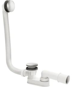 PAA Sifons akmens masas vannai plastmasas ar hromētu noplūdes vāciņu Крупная бытовая техника