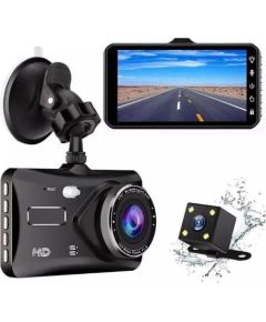 RoGer 2in1 DVR3 Auto Videoreģistrātors un atpakaļskata Kameru / Full HD / 170' / G-Sensor / LCD 4'' Video reģistratori